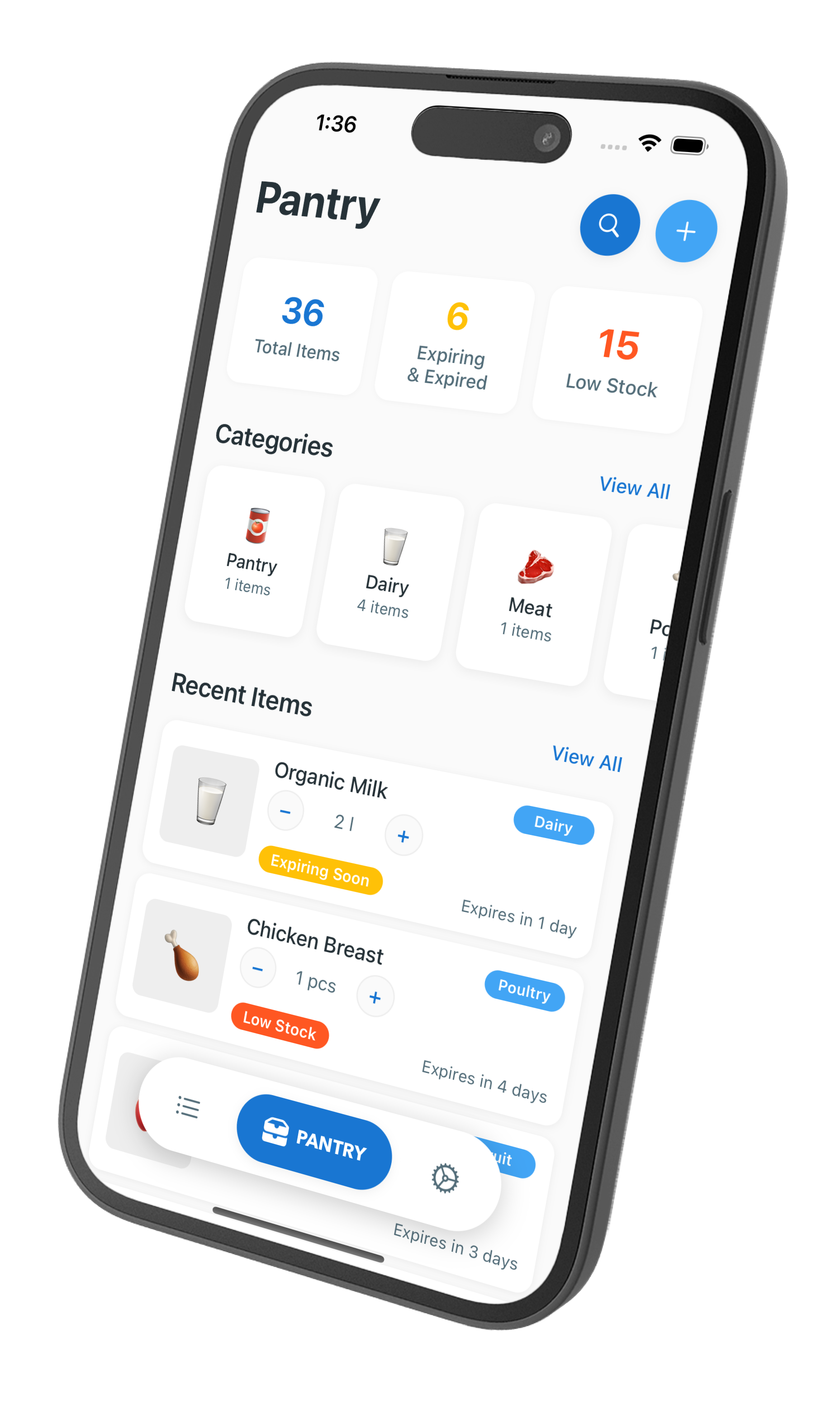Panzy App Home Screen